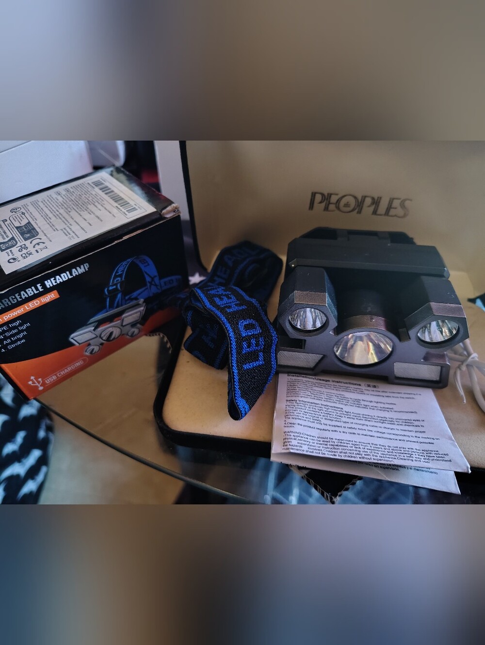 NIB Rechargeable Multi-LED Headlamp High Power Light - Picture 4 of 7